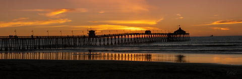 San Diego Pier   Panoramic Sunset