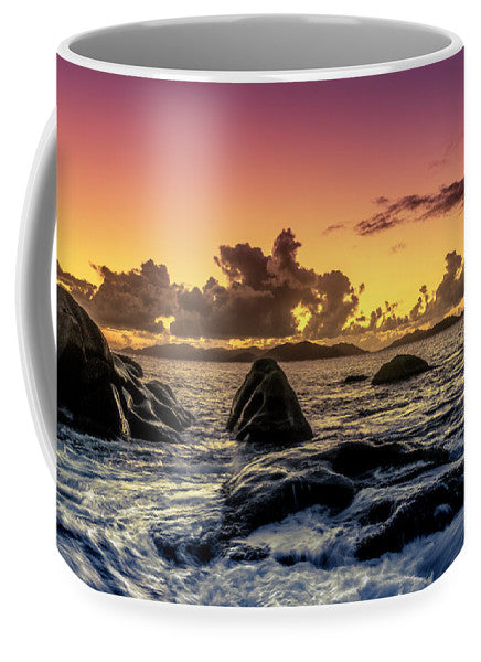 Beach Sunset - Rocky Water - Mug