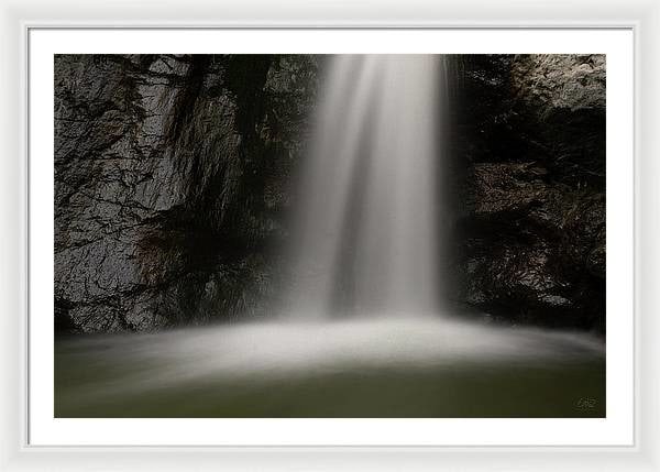 Eaton Canyon Waterfall - Closeup - Framed Print