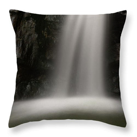 Eaton Canyon Waterfall - Closeup - Throw Pillow