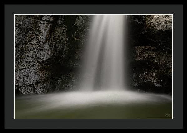 Eaton Canyon Waterfall - Closeup - Framed Print