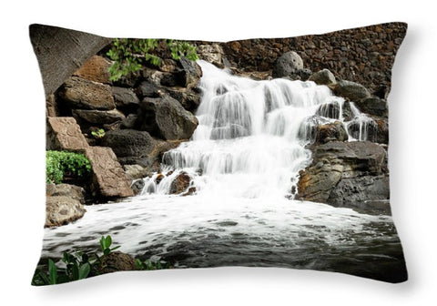 Hawaii Waterfall - Throw Pillow