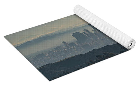 Hazy LA Skyline - Yoga Mat