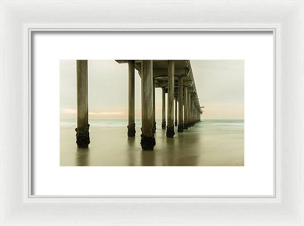 San Diego Pier - Side View Golden Hour - Framed Print