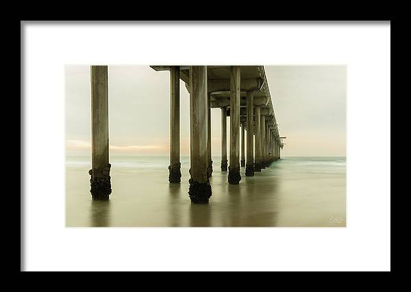 San Diego Pier - Side View Golden Hour - Framed Print
