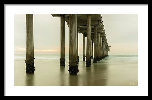 San Diego Pier - Side View Golden Hour - Framed Print