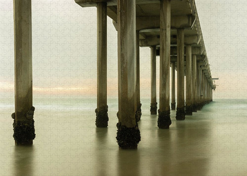 San Diego Pier - Side View Golden Hour - Puzzle