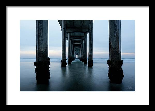 San Diego Pier - Tunnel View Blue Hour - Framed Print