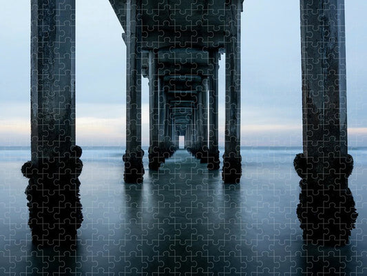 San Diego Pier - Tunnel View Blue Hour - Puzzle