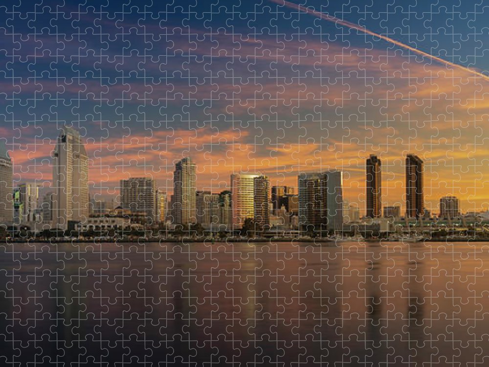 San Diego Skyline - Twilight - Puzzle