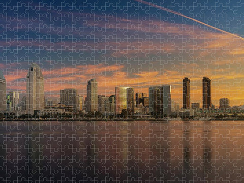San Diego Skyline - Twilight - Puzzle
