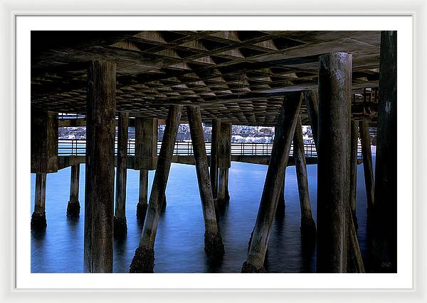 Under Santa Monica Pier - Framed Print