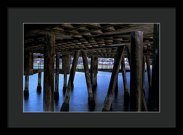Under Santa Monica Pier - Framed Print