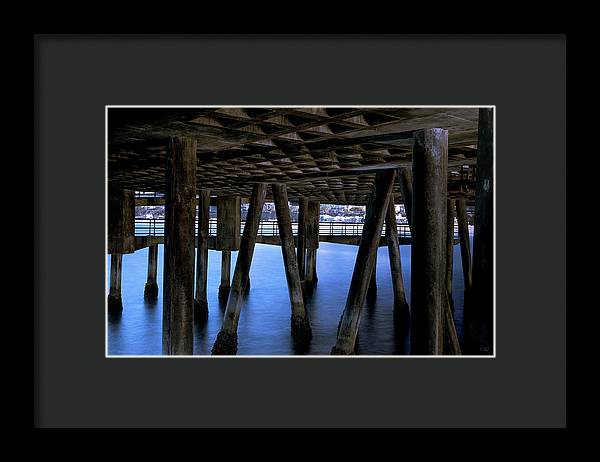 Under Santa Monica Pier - Framed Print