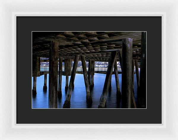 Under Santa Monica Pier - Framed Print