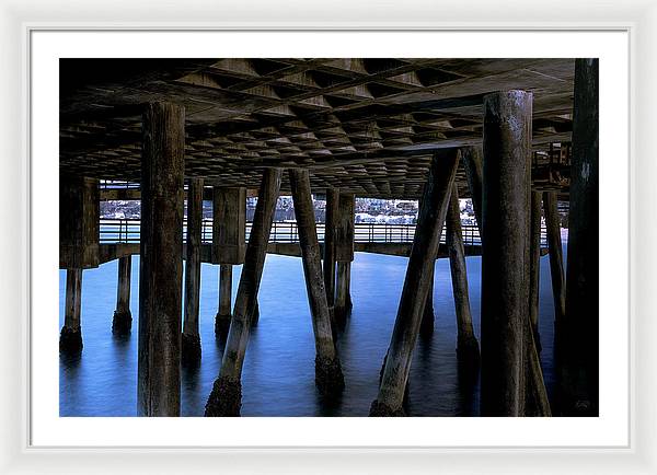 Under Santa Monica Pier - Framed Print