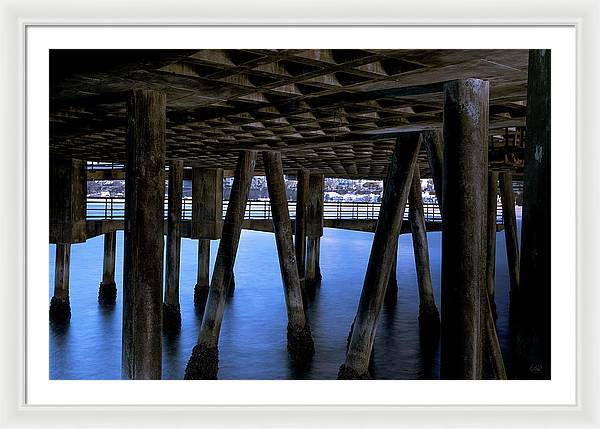 Under Santa Monica Pier - Framed Print