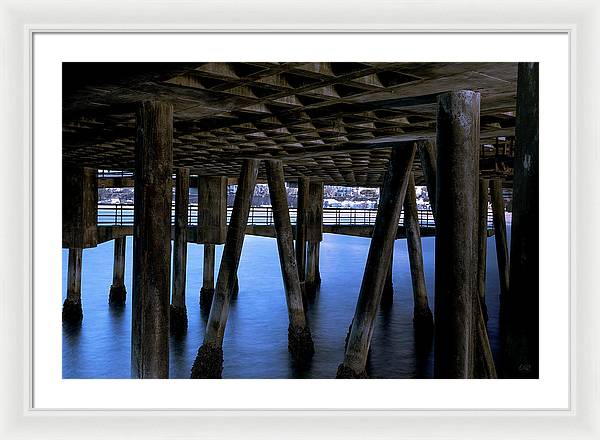 Under Santa Monica Pier - Framed Print