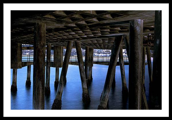 Under Santa Monica Pier - Framed Print