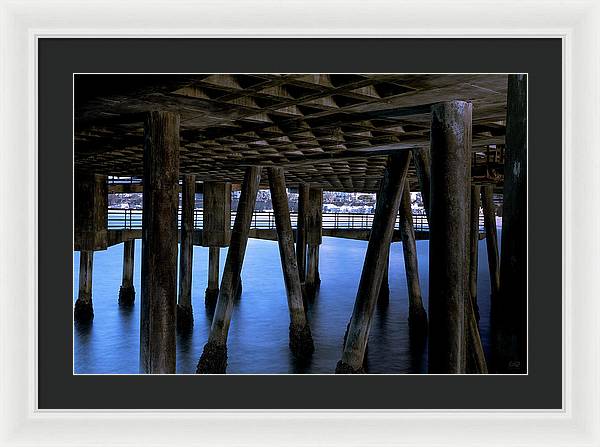 Under Santa Monica Pier - Framed Print