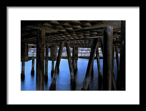 Under Santa Monica Pier - Framed Print