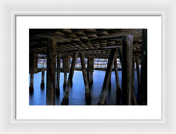 Under Santa Monica Pier - Framed Print