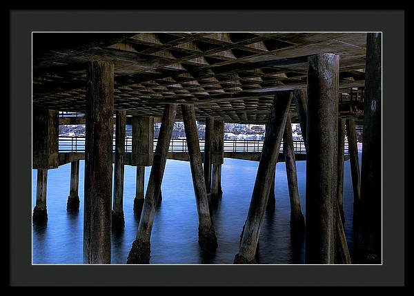 Under Santa Monica Pier - Framed Print