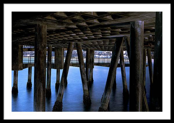 Under Santa Monica Pier - Framed Print