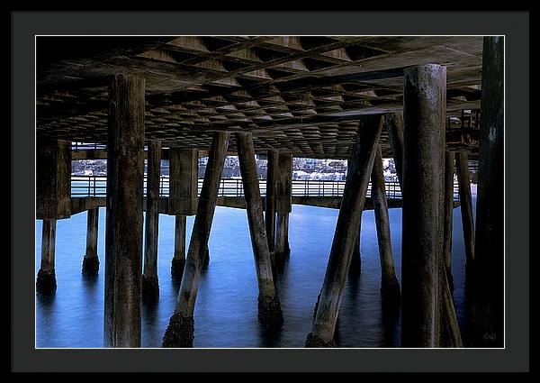 Under Santa Monica Pier - Framed Print